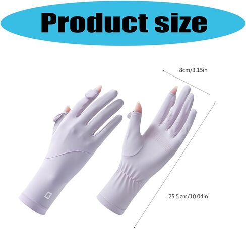 1pair Sun Protecting Touchscreens Gloves Ice Silk Cycling Gloves Outdoor Mittens for Running Hiking in Saudi Arabia