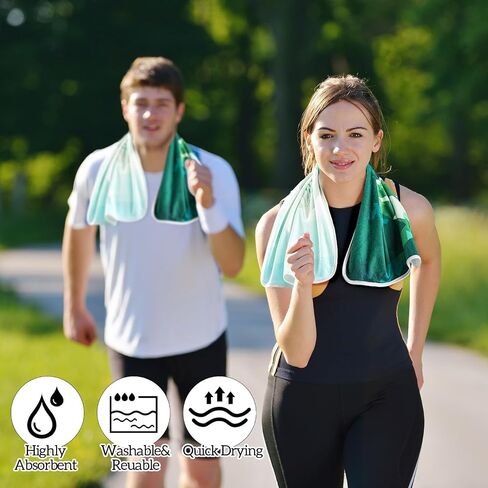 2 Pack Car Seat Towel Cover and Athletic Running Towel with Storage Bags, Sweat Washable Gym Seat Protector Non Slip for Dog Pet Workout Running Outdoor Sport Activities(Sasquatch) in Saudi Arabia