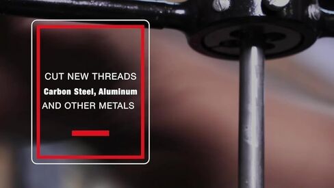 Drill America 1/4"-20 UNC X 1" OD HSS Round Adjustable Die with Matching Die Handle (Wrench), Die Stock in Kuwait
