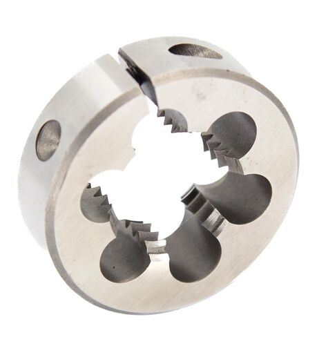 Drill America 1/4"-20 UNC X 1" OD HSS Round Adjustable Die with Matching Die Handle (Wrench), Die Stock in Kuwait
