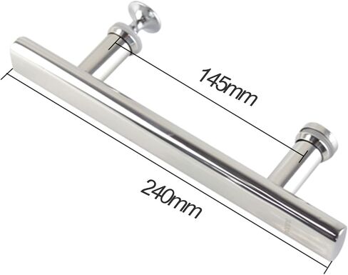 Push and Pull Glass Shower Door Handle Stainless Steel,Bathroom Door Knobs Grab Bar Rail,Replacement Bathroom Door Knobs in Saudi Arabia