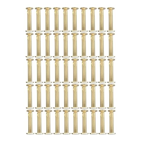 مسامير شيكاغو ， المسامير الجلدية ، 50pcs M5 مسامير الربط الذهبي حقيبة الحزام سكراب الدفوك بعد الأظافر مسامير الأزرار Snap Photo Bock in Kuwait