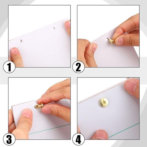 مسامير شيكاغو ， المسامير الجلدية ، 50pcs M5 مسامير الربط الذهبي حقيبة الحزام سكراب الدفوك بعد الأظافر مسامير الأزرار Snap Photo Bock in Kuwait