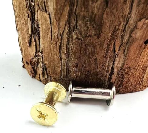 مسامير شيكاغو ， المسامير الجلدية ، 2-10pcs M5x5-150mm الفضة الذهبية الحزام الحزام الحزام السكر المسمار المسمار المسمار الترباس (الفضة ، 2pcs 5x125mm) in Kuwait
