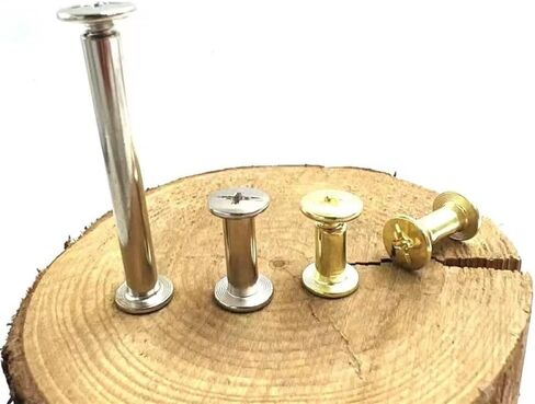 مسامير شيكاغو ， المسامير الجلدية ، 2-10pcs M5x5-150mm الفضة الذهبية الحزام الحزام الحزام السكر المسمار المسمار المسمار الترباس (الفضة ، 2pcs 5x125mm) in Kuwait