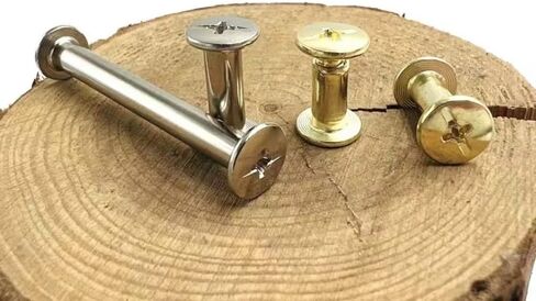 مسامير شيكاغو ， المسامير الجلدية ، 2-10pcs M5x5-150mm الفضة الذهبية الحزام الحزام الحزام السكر المسمار المسمار المسمار الترباس (الفضة ، 2pcs 5x125mm) in Kuwait