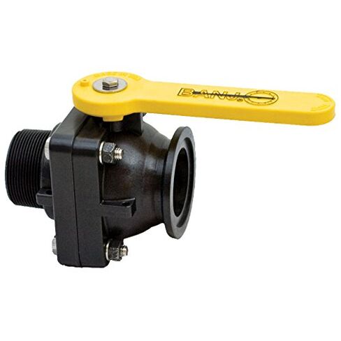 Banjo MVSMT220FP 2 "صمام مشعب من المنفذ الكامل مع لوحة نهاية الخيط الذكور in Kuwait