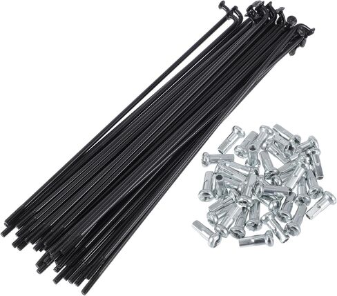 1 مجموعة متحدثة الدراجات العالمية 13G 133mm متحدث عجلات الدراجة بطول الحلمة الأسود 45 الصلب in Saudi Arabia