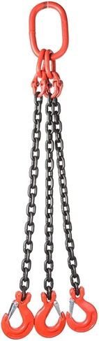 JTB Chain Sling Three Leg with Grab Hooks Sling Chain 3T Capacity Chain Slings for Lifting Used for Lifting Machinery, Buildings, etc. (Color : 3 ton, Size : Chain Length 1.5m) in Saudi Arabia