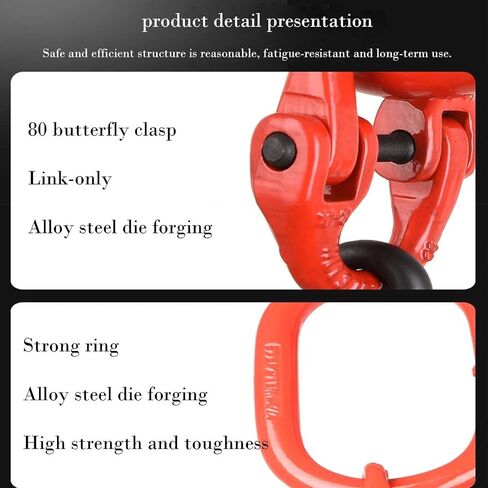 JTB Chain Sling Three Leg with Grab Hooks Sling Chain 3T Capacity Chain Slings for Lifting Used for Lifting Machinery, Buildings, etc. (Color : 3 ton, Size : Chain Length 1.5m) in Saudi Arabia