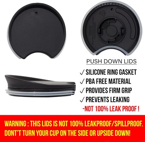 MIE Replacement Lid for Coffee Mug & Tea Cup - Compatible With Starbucks Ceramic Travel Mug 10oz / 12oz / 16oz, Tumbler Lid in Saudi Arabia