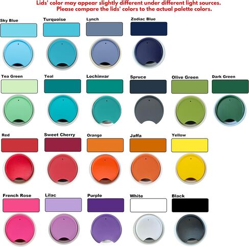 MIE Replacement Lid for Coffee Mug & Tea Cup - Compatible With Starbucks Ceramic Travel Mug 10oz / 12oz / 16oz, Tumbler Lid in Saudi Arabia