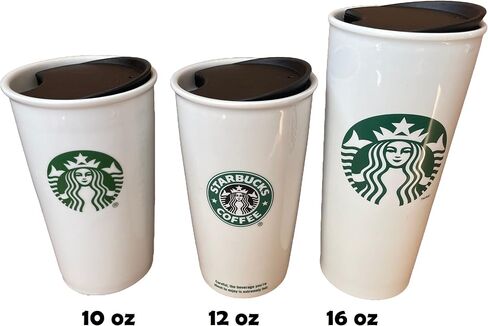 MIE Replacement Lid for Coffee Mug & Tea Cup - Compatible With Starbucks Ceramic Travel Mug 10oz / 12oz / 16oz, Tumbler Lid in Saudi Arabia