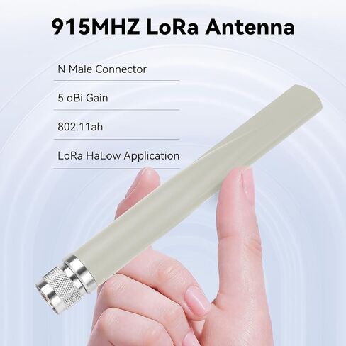 2Pack 915MHz Lora Antenna 5dbi Gain Omni Outdoor N Male Connector 915MHz 802.11ah for Meshtastic Lora Halow Halow Long Range Attenna (17.8cm ، 902-928MHz) in Kuwait