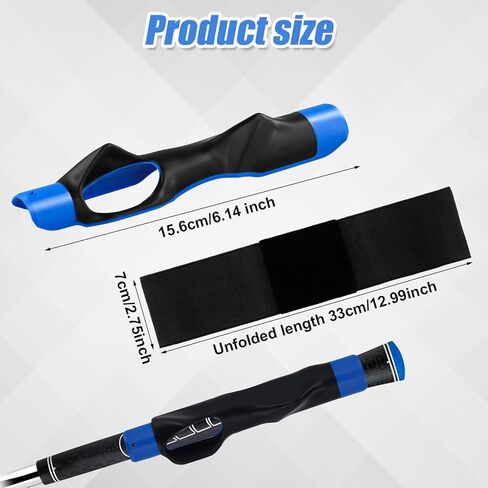 Golf Grip Trainer & Swing Correcting Arm Band, Black Golf Club Training Combo Grip Attachment for Correct Hand Position & Grasp and Improved Swing Mechanics in Saudi Arabia