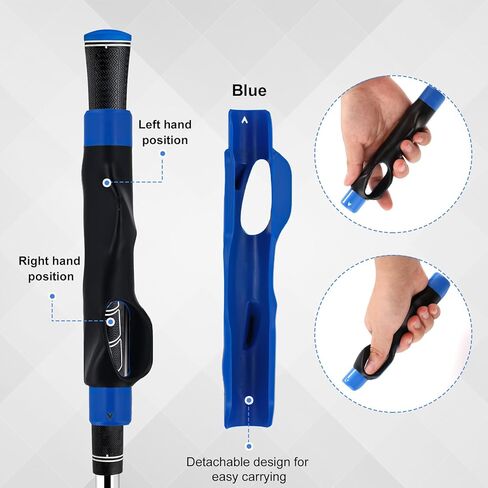 Golf Grip Trainer & Swing Correcting Arm Band, Black Golf Club Training Combo Grip Attachment for Correct Hand Position & Grasp and Improved Swing Mechanics in Saudi Arabia