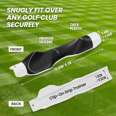 Clip-On Golf Grip Trainer, Golf Swing Training Aid for Improving Proper Hand Positioning in Saudi Arabia