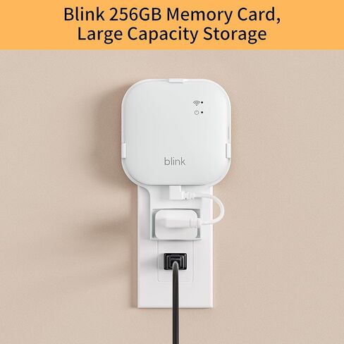 Outlet Wall Mount for Blink Sync Module Core, Sync Module Mount Holder for Blink Indoor Security Camera, No Drilling No Messy Wires Camera Mount with Short Cable (1Pack) in Kuwait