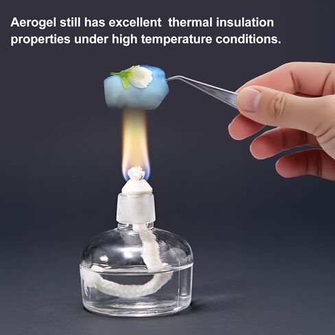 Aerogel, Ultra-Light Silica Aerogel Block, Nano Aerogel Super Insulation Material for Building Materials and Aviation, Made for Scientific Experiments and STEM Education (150mL) in Kuwait