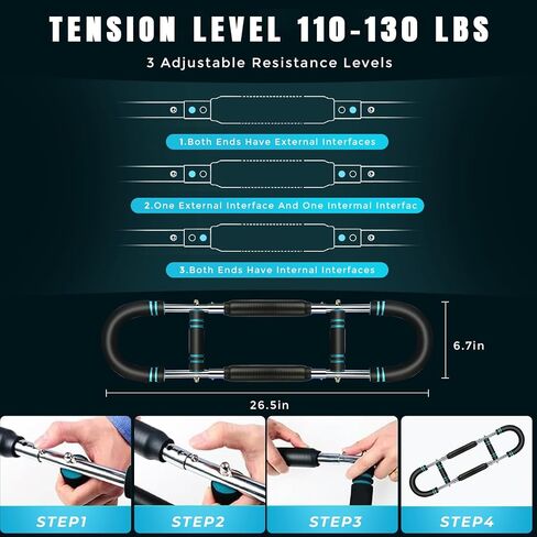 Twister Arm Trainer للرجال والنساء ، معدات تمرين الصدر والذراع القابلة للتعديل ، بار ذراع محمول ، تمرين على الصدر ، معدات لياقة الصالة الرياضية المنزلية in Saudi Arabia