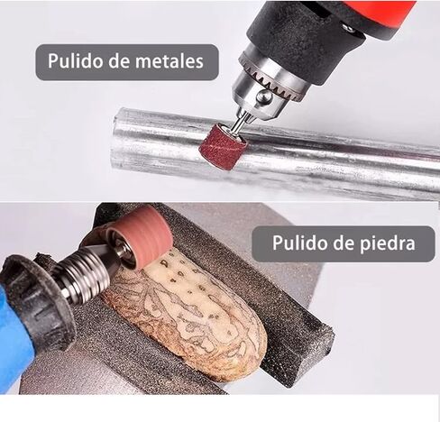 Aramox 1/2in 3/8in 1/4in Sanding Drum Set with Drum Mandrels for Nail Drill Deburring Shaping Carving Wood Metal Crafters Material Variety in Saudi Arabia