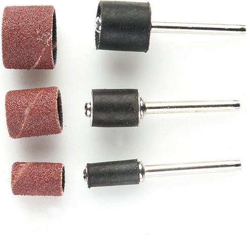 Aramox 1/2in 3/8in 1/4in Sanding Drum Set with Drum Mandrels for Nail Drill Deburring Shaping Carving Wood Metal Crafters Material Variety in Saudi Arabia