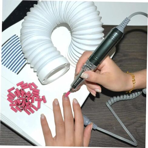 50PCS Mini Manicure Sanding Bands 3.1mm Small Nail Sanding Rings for Acrylic Nails for Professional Use and Home DIY in Saudi Arabia