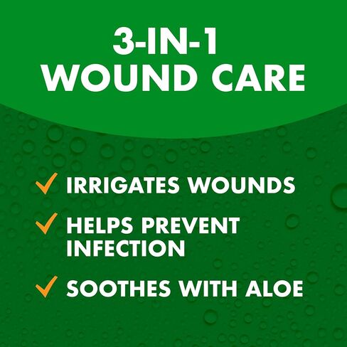 Arm & Hammer Simply Saline Gurn Care 3-in-1 ، رذاذ الإسعافات الأولية المطهر مع الصبار للمساعدة في منع العدوى ، والملوحية الخالية من اللدغة لري الجروح والتنظيف ، وتهدئة الجروح مع الألوة ، 7.4 أوقية ، 2pk in Kuwait