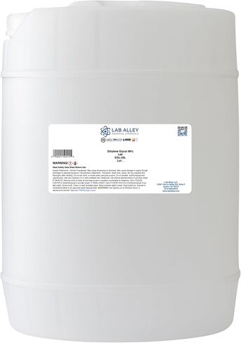 Lab Alley Ethylene Glycol Lab Grade ، رائع للتجمد والتطبيقات المختبرية - 1 جالون in Kuwait