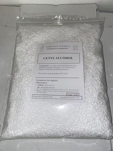 Cetyl Stearyl Alcohol - High Purity - for Industrial & Beauty Use – Made in USA – Weight 10lb in Saudi Arabia