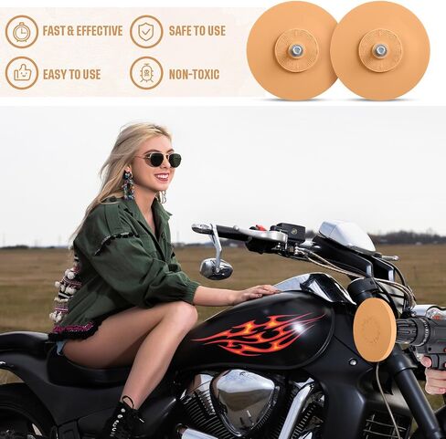 chunful 6 pcs 4 بوصة مزيل العجلة أدوات العجلة الممحاة أدوات Round Round anshesive مع عجلة محول Mandrel Mandrel لعجلة ملصقات لف فينيل لمشاريع مرآب Auto Diy in Saudi Arabia