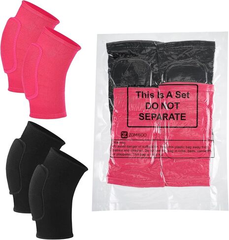 Zomiboo 4 Pcs Kids Knee Pads for Skating Dance Volleyball Knee Pad Anti Slip Sponge Kneepads Soft Elastic Protector for Dancers Girls Boys Sports Dance Skating Cycling in Saudi Arabia