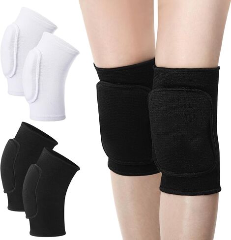Zomiboo 4 Pcs Kids Knee Pads for Skating Dance Volleyball Knee Pad Anti Slip Sponge Kneepads Soft Elastic Protector for Dancers Girls Boys Sports Dance Skating Cycling in Saudi Arabia