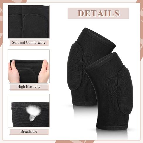 Zomiboo 4 Pcs Kids Knee Pads for Skating Dance Volleyball Knee Pad Anti Slip Sponge Kneepads Soft Elastic Protector for Dancers Girls Boys Sports Dance Skating Cycling in Saudi Arabia