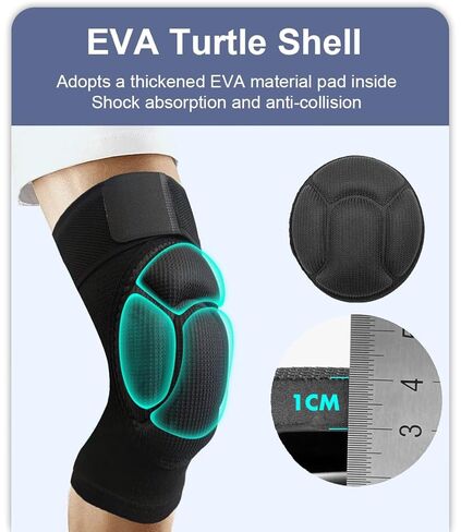 2 Pack Turtle Volleyball Knee Pads for Women Men Wrestling Knee Pads Wrestling Gear, Crash Pad Snowboarding Gear Knee Protector Soft Knee Pad for Work (Medium) in Saudi Arabia