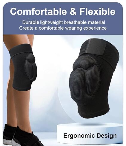 2 Pack Turtle Volleyball Knee Pads for Women Men Wrestling Knee Pads Wrestling Gear, Crash Pad Snowboarding Gear Knee Protector Soft Knee Pad for Work (Medium) in Saudi Arabia