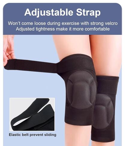2 Pack Turtle Volleyball Knee Pads for Women Men Wrestling Knee Pads Wrestling Gear, Crash Pad Snowboarding Gear Knee Protector Soft Knee Pad for Work (Medium) in Saudi Arabia