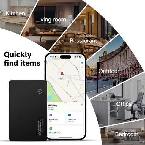 4-Pack 2026 Air Card Tag Tracker Wallet Tracker Card| Ultra Slim 0.07in, IP68 Waterproof | Works with Find My (iOS) | for Wallets, Keys, Luggage,Bags in Saudi Arabia