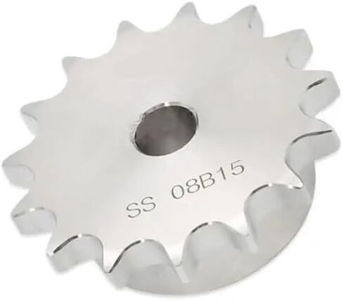 مسننة أسطوانة الأسنان ضرس 1pcs 10-25 الأسنان الفولاذ المقاوم للصدأ 08B سلسلة ضرس سلسلة الترس الملعب 12.7 مم (15 أسنان) in Kuwait