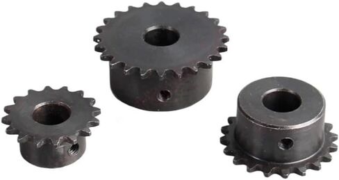 Gears,Motor Pinion Gear, 1pc 24 Teeth 03C Industrial Drive Sprocket Wheel 45# Steel Chain Gear 24T Bore 10/12/15mm(12mm) in Saudi Arabia