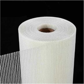 Fiberglass Fabric Mesh Enhanced Wall Reinforcement Crack Prevention for Plastering,Rendering,Tiling,Gypsum,Exterior Wall Construction,Interior Wall Crack Prevention(Size:1x100m（3.28x328 ft）) in Saudi Arabia