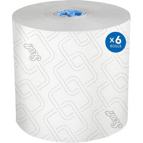 Scott Professional Pro Pro ذات السعة العالية ذات السعة الصلبة المناشف ، الجزء الأكبر (53925) ، الجوند الصلب ، تصميم مرتفع ، جيوب الامتصاص ، لموزعات Scottbrand Blue Core (6 لفات في 700 'لكل منهما ، 4،200'/case) in Kuwait