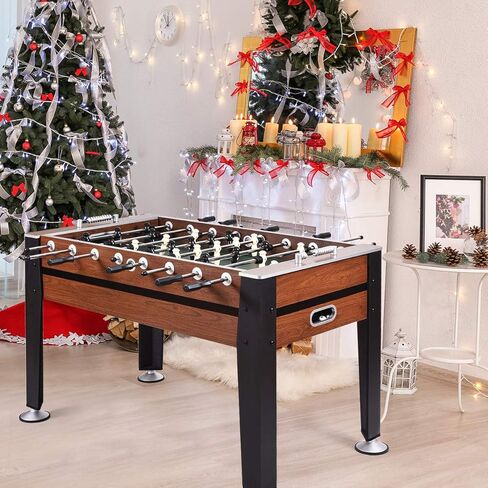 طاولة Gymax Foosball ، طاولة كرة قدم كاملة الحجم مع اثنين من كرات القدم ، طاولات لعبة لغرفة لعبة الكبار ليلة عائلة in Saudi Arabia