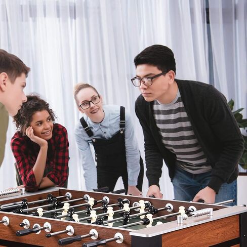 طاولة Gymax Foosball ، طاولة كرة قدم كاملة الحجم مع اثنين من كرات القدم ، طاولات لعبة لغرفة لعبة الكبار ليلة عائلة in Saudi Arabia