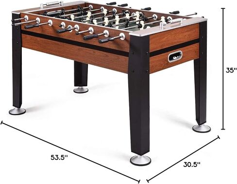 طاولة Gymax Foosball ، طاولة كرة قدم كاملة الحجم مع اثنين من كرات القدم ، طاولات لعبة لغرفة لعبة الكبار ليلة عائلة in Saudi Arabia