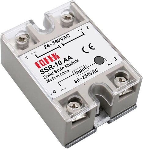 1PCS SSR-25DA Single Phase Solid State Relay SSR-DA/AA/DD 3-32VDC Input 24-380VAC Output for PID Temperature Control (Color : DC-AC, Size : 10A) in Saudi Arabia
