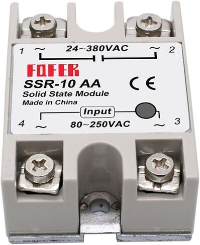 1PCS SSR-25DA Single Phase Solid State Relay SSR-DA/AA/DD 3-32VDC Input 24-380VAC Output for PID Temperature Control (Color : DC-AC, Size : 10A) in Saudi Arabia