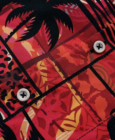 Kyku Hawaiian Shirt Button Men: Parrots Print Short Sleeve Clothing Multicolor L. in Kuwait