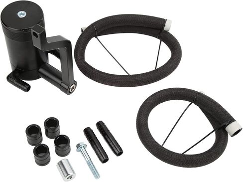 6.4L Black Billet Aluminium Catch CAN مع استبدال القوس لـ 300 2011-2021 in Saudi Arabia