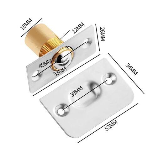 2PCS Ball Catch Latch Cabinet Ball Catch Furniture Hardware Brass Construction High-Quality Materials Elegant Touch in Kuwait